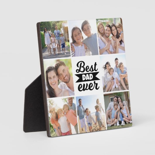 FotoCollage | Bester Vater je Fotoplatte (Vorderseite)