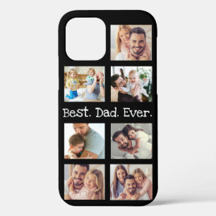 Fotocollage Bester Vater je in Schwarz und Weiß Case-Mate iPhone Hülle