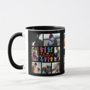 Fotocollage Bester Vater je Tasse