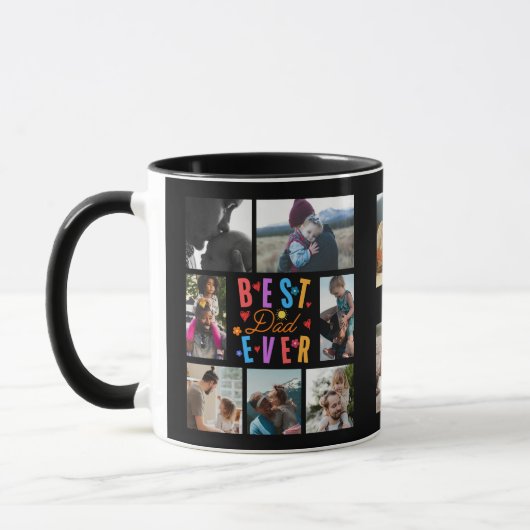 Fotocollage Bester Vater je Tasse (Links)