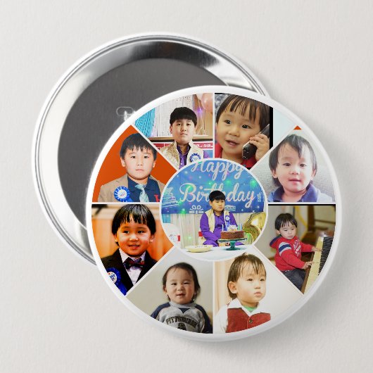 FotoCollage Button (Vorne & Hinten)