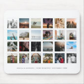 FotoCollage Custom Color White Mousepad (Vorne)