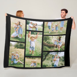 Fotocollage der 8-Produktfamilie Erstellen Sie Ihr Fleecedecke