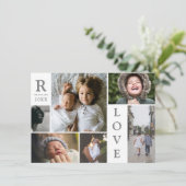 FotoCollage der aktuellen Liebe Feiertagskarte (Stehend Vorderseite)
