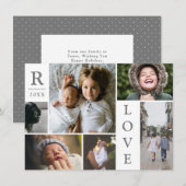 FotoCollage der aktuellen Liebe Feiertagskarte (Vorne/Hinten)