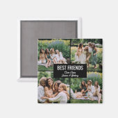 FotoCollage der besten Freunde Magnet (Vorderseite/Rückseite)