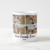 FotoCollage der Familie - 10 Fotos Benutzerdefinie Jumbo-Tasse (Vorderseite)