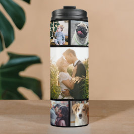 FotoCollage der Familie 11 Custom Pictures | Schwa Thermosbecher