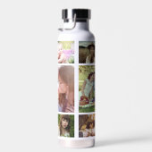 FotoCollage der Familie 11 Custom Pictures | weiß Trinkflasche (Rechts)