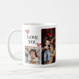 FotoCollage der Familie - 4 Fotos und benutzerdefi Kaffeetasse