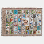 FotoCollage der Familie 51 Fotos benutzerdefiniert Decke (Vorderseite)