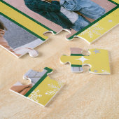 FotoCollage der Familie 6 Bilder Golden Personalis Puzzle (Seite)