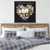 FotoCollage der Familie (Foto und Text personalisi Leinwanddruck (Insitu (Schlafzimmer))