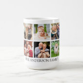FotoCollage der Familie groß Kaffeetasse (Mittel)