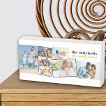 FotoCollage der Familie - Hinzufügen von 7 Fotos u Holzkisten Schild<br><div class="desc">Erstellen Sie Ihren eigenen Foto-Block und fügen Sie Ihren eigenen Text hinzu - perfekt für Familien-Wiedersehen oder Ferien-Fotos. Die Fotovorlage ist für Sie bereit, 7 Ihrer Lieblingsbilder hinzuzufügen, die automatisch in einer zufälligen Zickzack-Bildmontage angezeigt werden. Einige Ihrer Bilder sind gerahmt, andere nicht und sie werden in Landschafts- und Porträtformaten dargestellt....</div>