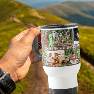 FotoCollage der Familie - Hinzufügen von 9 Fotos  Reisebecher