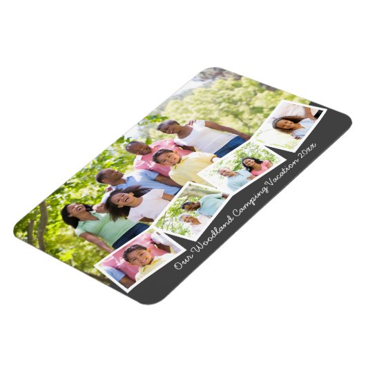 FotoCollage der Familie mit Zigzag Foto Strip flex Magnet (Linke Seite)