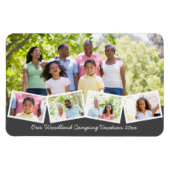 FotoCollage der Familie mit Zigzag Foto Strip flex Magnet (Horizontal)