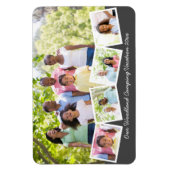 FotoCollage der Familie mit Zigzag Foto Strip flex Magnet (Vertikal)