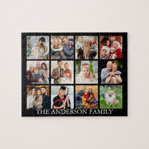 FotoCollage der Familie - Wählen Sie Ihre Farbe Puzzle