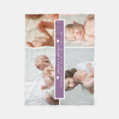 FotoCollage der modernen Geburtsstadien Fleecedecke (Vorderseite)