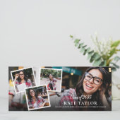 FotoCollage der Modernen Graduierungspartei Einladung (Stehend Vorderseite)