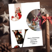 FotoCollage der modernen Joy-Familie Feiertagskarte