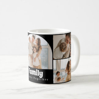 FotoCollage der Produktfamilie - 5 Fotos und benut Kaffeetasse