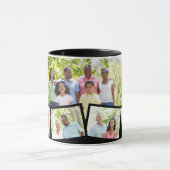 FotoCollage der Produktfamilie - 5 Fotos und benut Tasse (Zentrum)