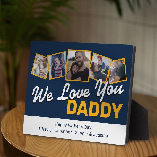 FotoCollage des modernen Vaters Fotoplatte