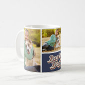 FotoCollage | Dog Vater Paw Print Kaffeetasse (Vorderseite Links)
