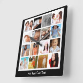 FotoCollage eine Art Personalisiert Quadratische Wanduhr (Winkel)