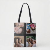 FotoCollage Einzigartig Personalisieren 4 Foto Tasche (Vorderseite)