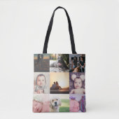 FotoCollage Einzigartig Personalisiert 9 Foto Tasche (Vorderseite)