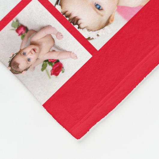FotoCollage Einzigartig Personalisierte Bilder 28 Fleecedecke (Ecke)