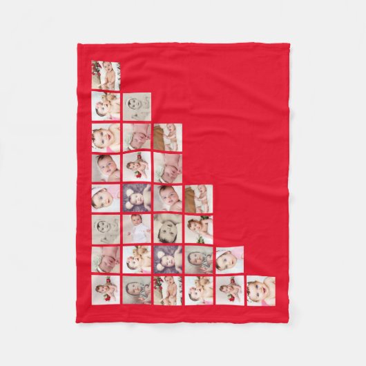 FotoCollage Einzigartig Personalisierte Bilder 28 Fleecedecke (Vorderseite)