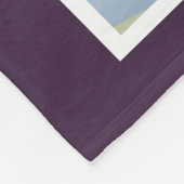 FotoCollage Einzigartig Personalisierter Lila gest Fleecedecke (Ecke)