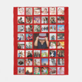 FotoCollage Einzigartige Personalisierte DIY-Benut Fleecedecke (Vorderseite)