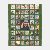 FotoCollage Einzigartige Personalisierte DIY-Benut Fleecedecke (Vorderseite)