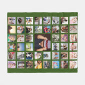 FotoCollage Einzigartige Personalisierte DIY-Benut Fleecedecke (Vorderseite (Horizontal))