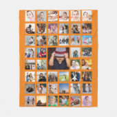 FotoCollage Einzigartige Personalisierte DIY-Benut Fleecedecke (Vorderseite)