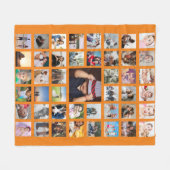 FotoCollage Einzigartige Personalisierte DIY-Benut Fleecedecke (Vorderseite (Horizontal))