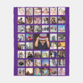 FotoCollage Einzigartige Personalisierte DIY-Benut Fleecedecke (Vorderseite)