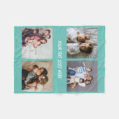 FotoCollage Einzigartige Personalisierte DIY-Benut Fleecedecke (Vorderseite (Horizontal))