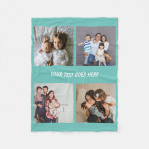 FotoCollage Einzigartige Personalisierte DIY-Benut Fleecedecke