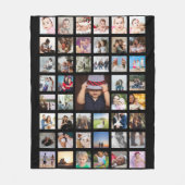 FotoCollage Einzigartige Personalisierte DIY-Benut Fleecedecke (Vorderseite)