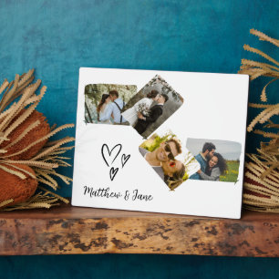 Fotocollage Einzigartiges Geschenk für das Hochzei Fotoplatte