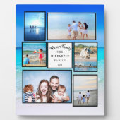 Fotocollage Familie Strand Wir sind Familie Fotoplatte (Vorderseite)