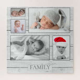 Fotocollage-Familien-Andenken-Puzzle Puzzle