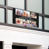 Fotocollage Family Wiedersehen Personalisiert Blac Banner (Äußeres Gebäude)